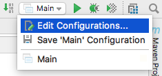 idea edit configurations